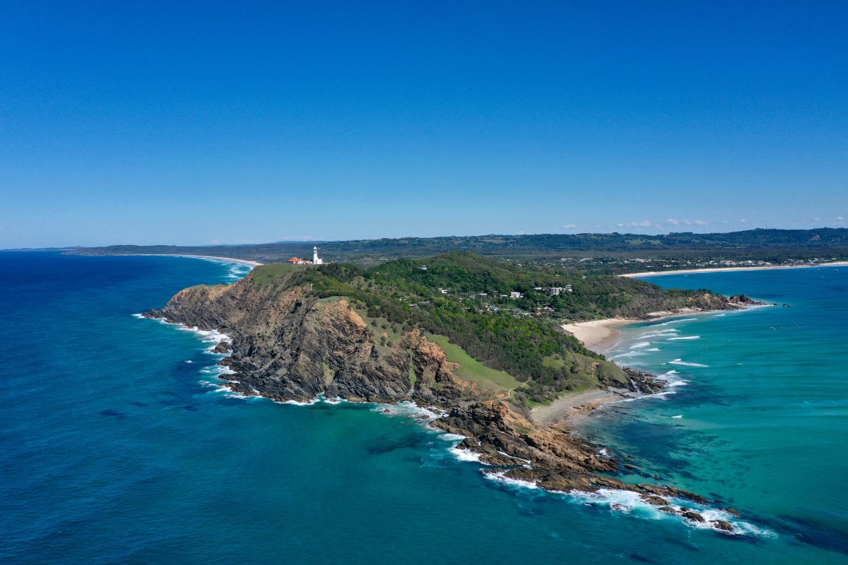 Byron Bay coastline and lighthouse photo_0