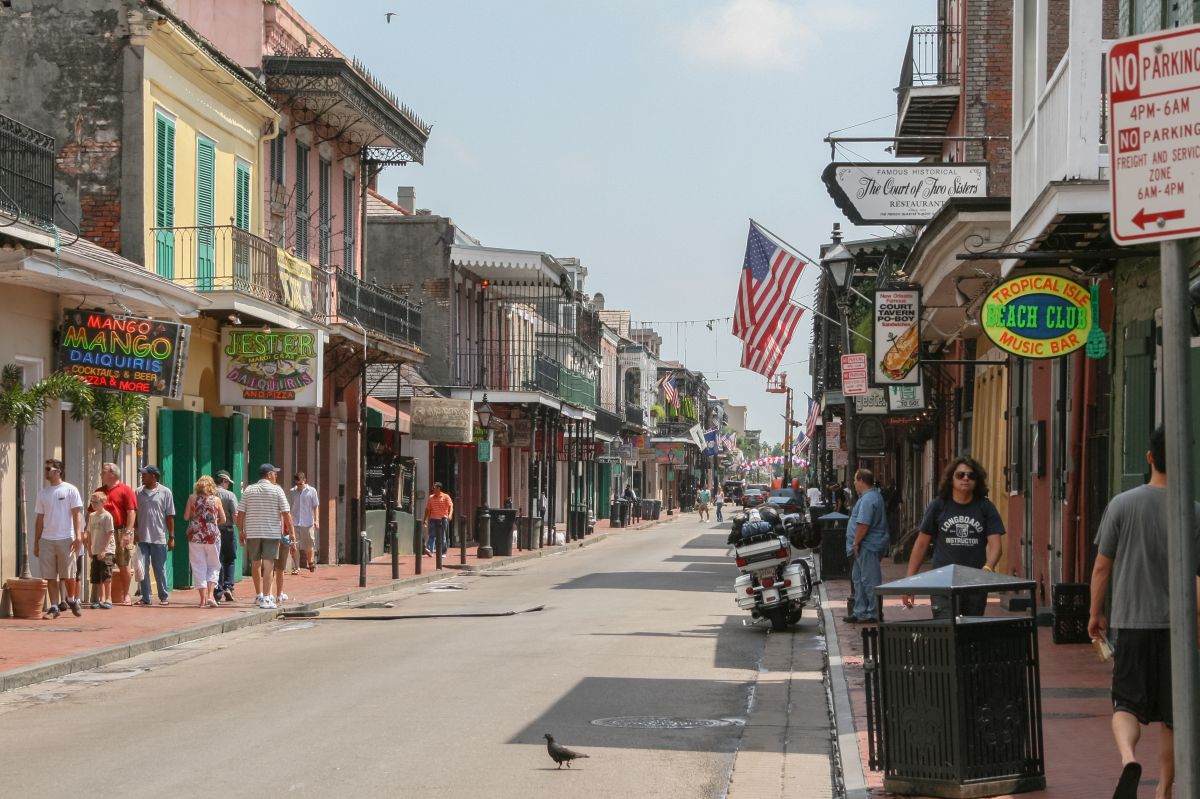 Bourbon Street in the French Quarter, New Orleans photo_0 Bourbon Street in the French Quarter, New Orleans photo_0